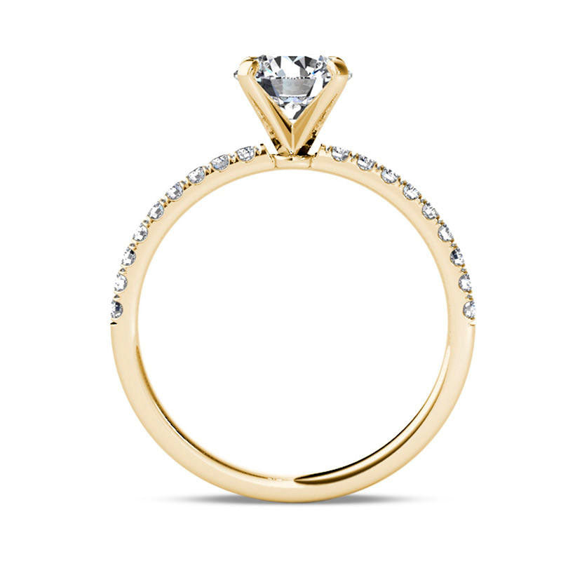 1.20 CT. T.W. Natural Diamond Engagement Ring in Solid 14K Gold