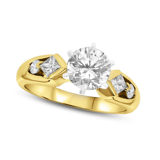 1.0 CT. T.W. Natural Diamond Engagement Ring in Solid 14K Gold