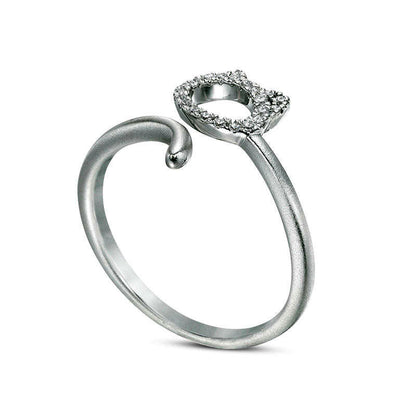 0.10 CT. T.W. Natural Diamond Cat Wrap Ring in Sterling Silver