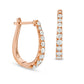 0.5 CT. T.W. Certified Diamond Hoop Earrings in 14K Rose Gold (H/I1)