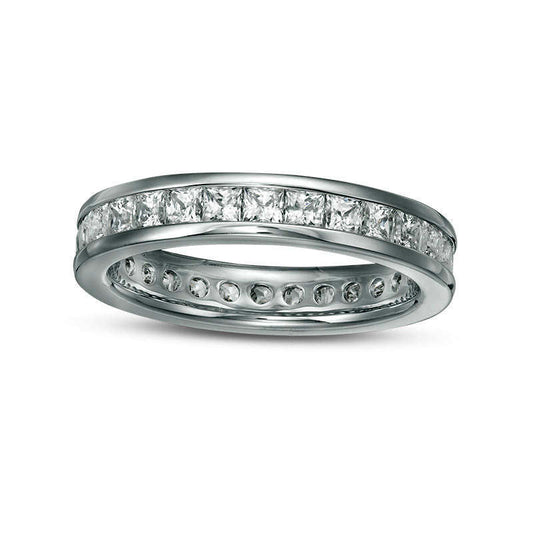 2.0 CT. T.W. Princess-Cut Natural Diamond Eternity Band in Solid 14K White Gold (H/SI2)