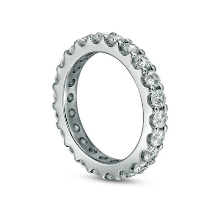 2.0 CT. T.W. Natural Diamond Eternity Band in Solid 14K White Gold (H/SI2)