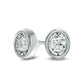 0.17 CT. T.W. Diamond Solitaire Oval-Shaped Stud Earrings in 10K White Gold