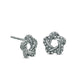 0.13 CT. T.W. Diamond Star Love Knot Stud Earrings in 10K White Gold