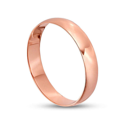 Ladies' 4.0mm Wedding Band in Solid 14K Rose Gold
