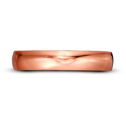 Ladies' 4.0mm Wedding Band in Solid 14K Rose Gold