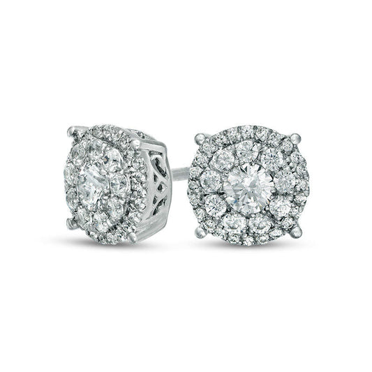 0.5 CT. T.W. Composite Diamond Stud Earrings in 10K White Gold