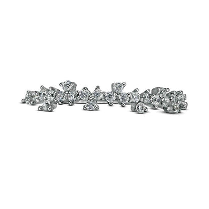 0.25 CT. T.W. Natural Diamond Scattered Band in Solid 10K White Gold