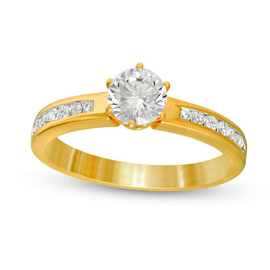 1.0 CT. T.W. Natural Diamond Engagement Ring in Solid 14K Gold