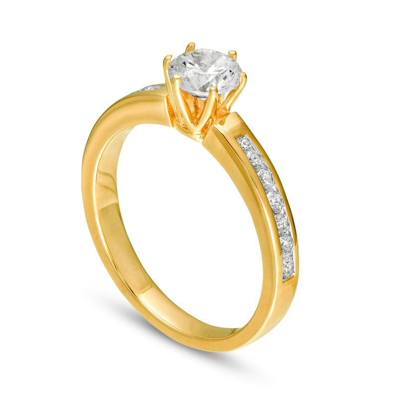 1.0 CT. T.W. Natural Diamond Engagement Ring in Solid 14K Gold