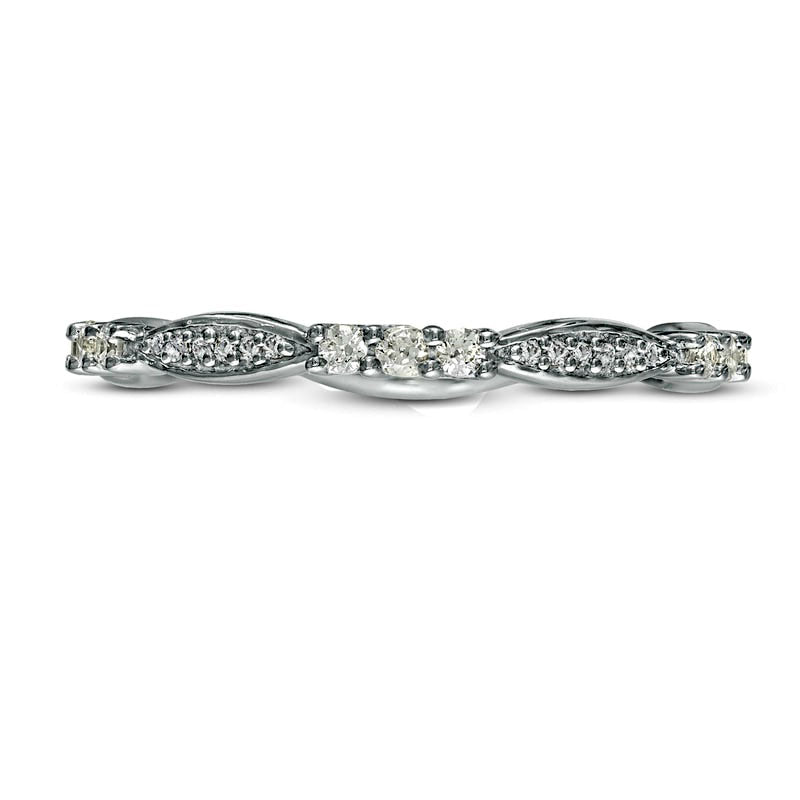 0.38 CT. T.W. Natural Diamond Marquise Shape Eternity Band in Sterling Silver
