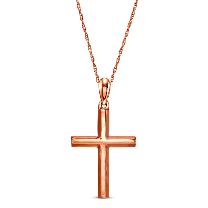 Cross Pendant in 10K Rose Gold