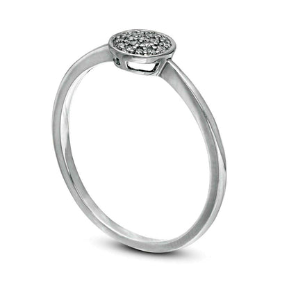 0.07 CT. T.W. Composite Natural Diamond Promise Ring in Solid 10K White Gold