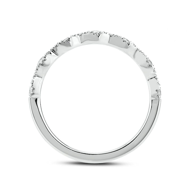 1.0 CT. T.W. Natural Diamond Cushion Frame Art Deco Antique Vintage-Style Bridal Engagement Ring Set in Solid 10K Two-Tone Gold