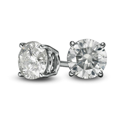 0.75 CT. T.W. Diamond Solitaire Stud Earrings in 10K White Gold