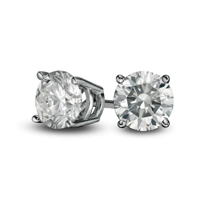 1 CT. T.W. Diamond Solitaire Stud Earrings in 10K White Gold