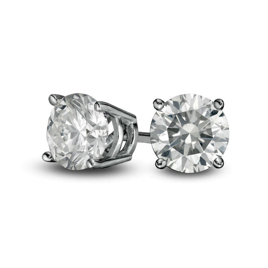 1 CT. T.W. Diamond Solitaire Stud Earrings in 10K White Gold