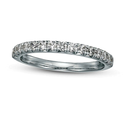 0.50 CT. T.W. Certified Lab-Created Diamond Band in Solid 14K White Gold (F/VS2)