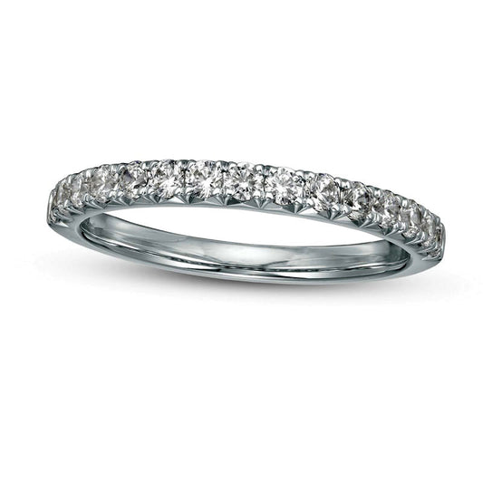 0.50 CT. T.W. Certified Lab-Created Diamond Band in Solid 14K White Gold (F/VS2)