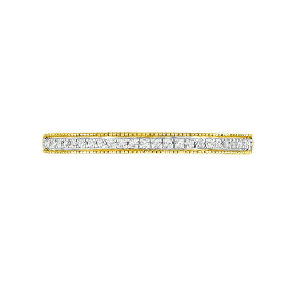 0.33 CT. T.W. Marquise Natural Diamond Frame Antique Vintage-Style Bridal Engagement Ring Set in Solid 10K Yellow Gold