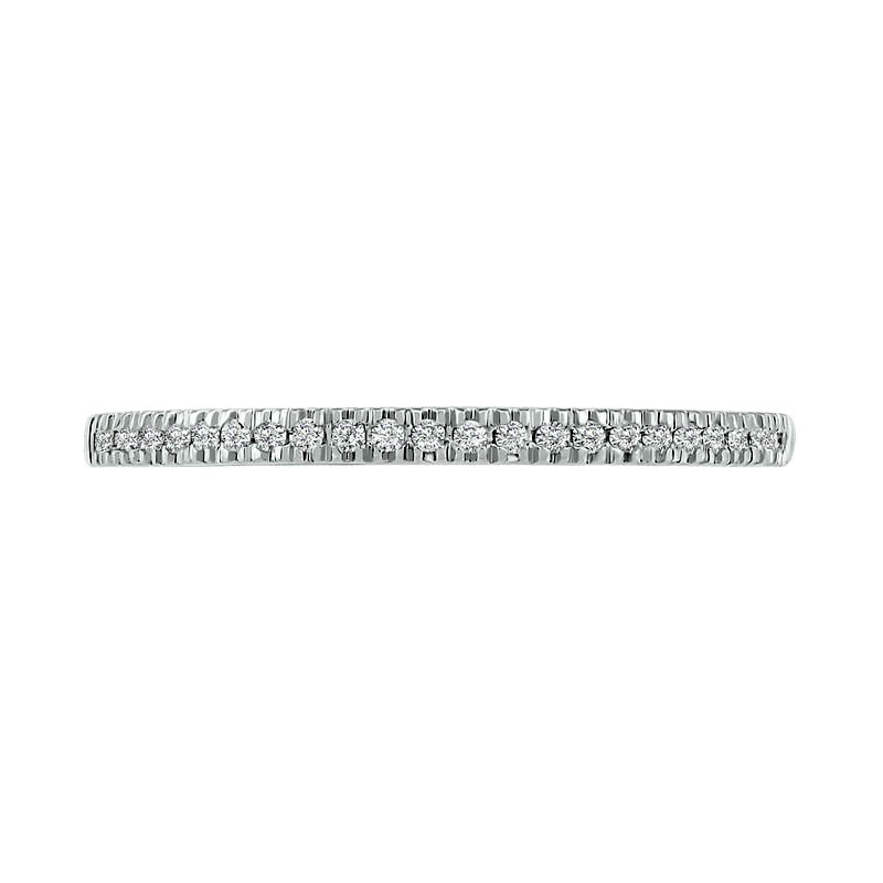 0.38 CT. T.W. Composite Natural Diamond Antique Vintage-Style Bridal Engagement Ring Set in Solid 10K White Gold