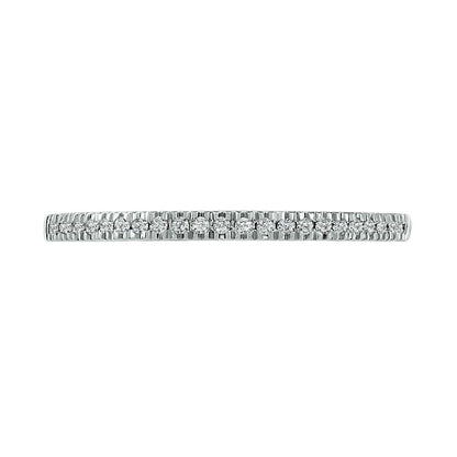 0.38 CT. T.W. Composite Natural Diamond Antique Vintage-Style Bridal Engagement Ring Set in Solid 10K White Gold