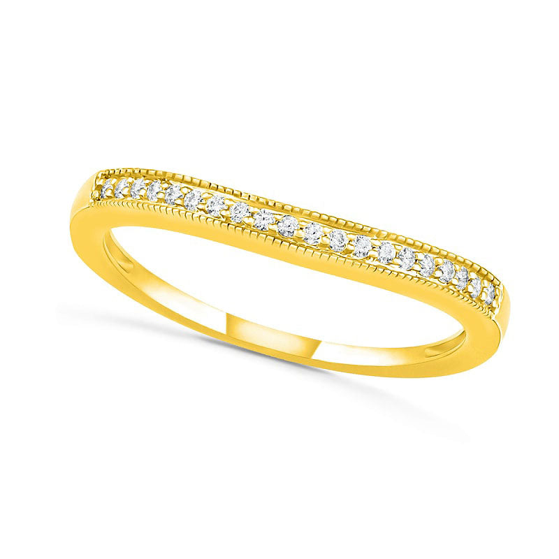 0.75 CT. T.W. Composite Natural Diamond Frame Antique Vintage-Style Bridal Engagement Ring Set in Solid 10K Yellow Gold