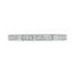 0.10 CT. T.W. Baguette and Round Natural Diamond Antique Vintage-Style Anniversary Band in Solid 10K White Gold