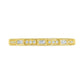 0.10 CT. T.W. Baguette and Round Natural Diamond Antique Vintage-Style Anniversary Band in Solid 10K Yellow Gold
