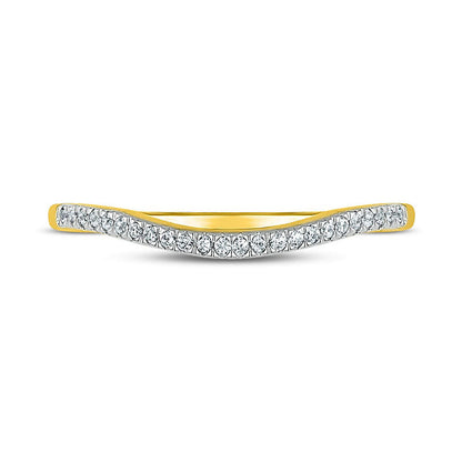 0.75 CT. T.W. Marquise Natural Diamond Scallop Edge Frame Antique Vintage-Style Bridal Engagement Ring Set in Solid 10K Yellow Gold