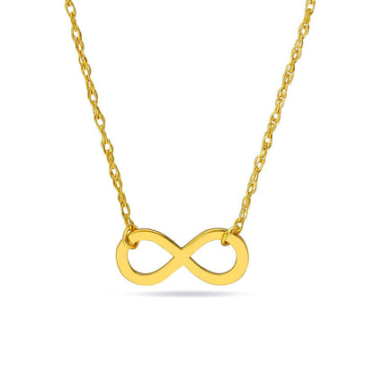 Mini Infinity Necklace in 14K Gold