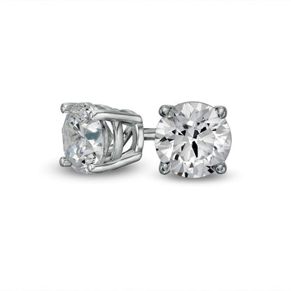 0.5 CT. T.W. Diamond Solitaire Stud Earrings in 10K White Gold (J/I3)