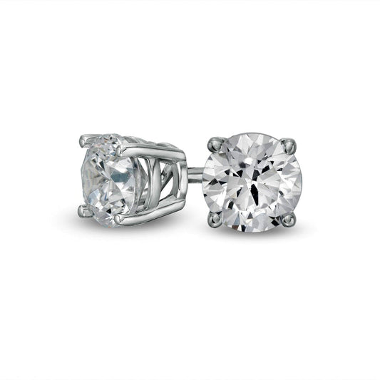 0.5 CT. T.W. Diamond Solitaire Stud Earrings in 10K White Gold (J/I3)
