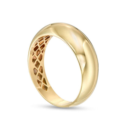 Dome Band in Solid 10K Yellow Gold
