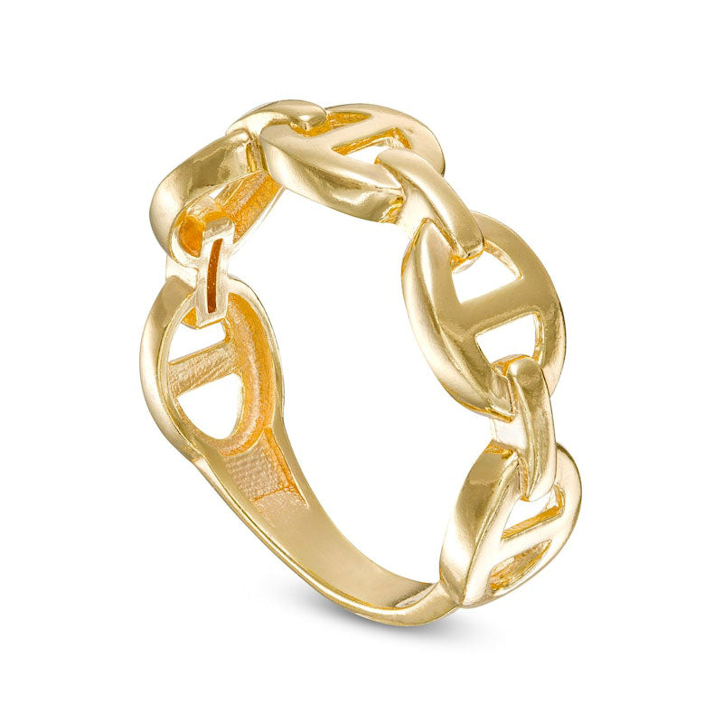 7.0mm Mariner Chain Link Band in Solid 10K Yellow Gold - Size 7