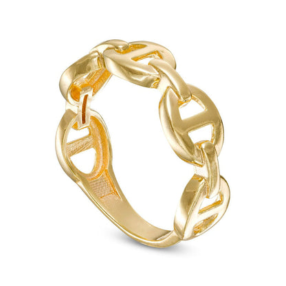 7.0mm Mariner Chain Link Band in Solid 10K Yellow Gold - Size 7