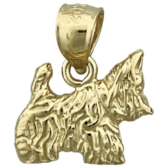 14K Gold Aberdeen Terrier Charm