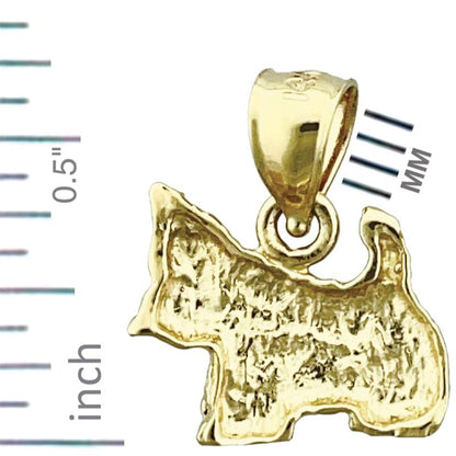 14K Gold Aberdeen Terrier Charm