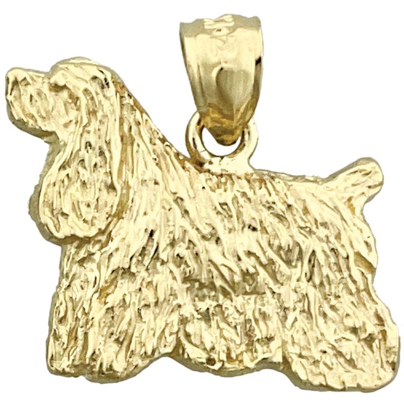 14K Gold American Cocker Spaniel Charm