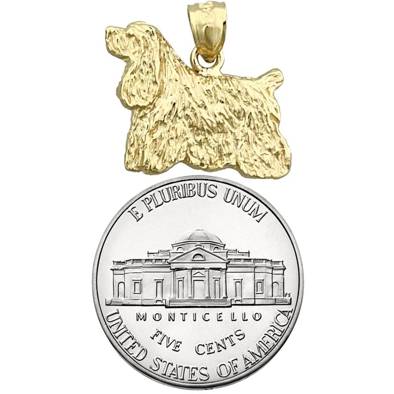 14K Gold American Cocker Spaniel Charm