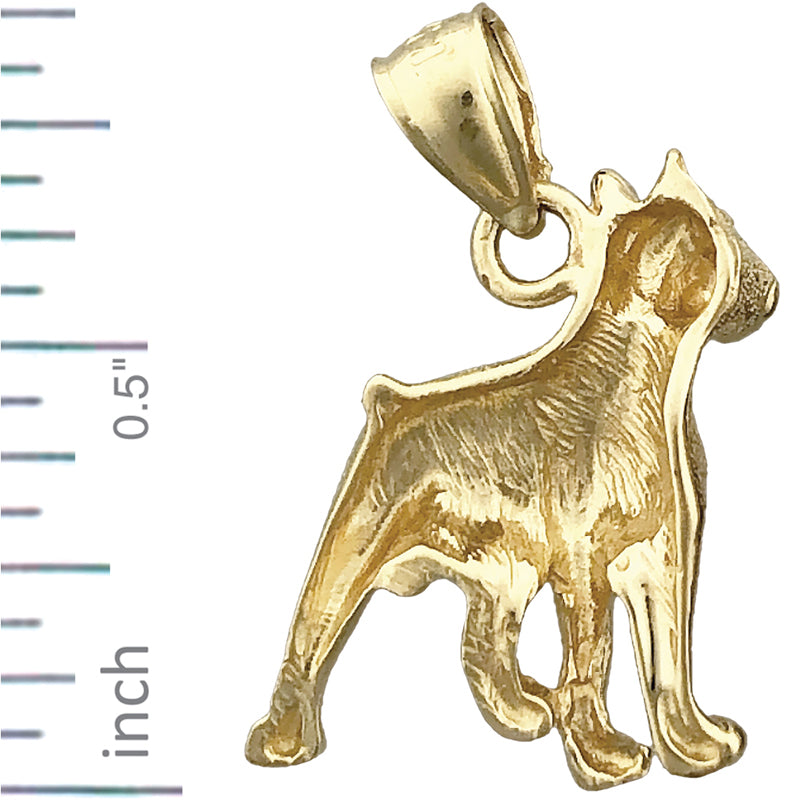 14K Gold Bull Terrier Charm