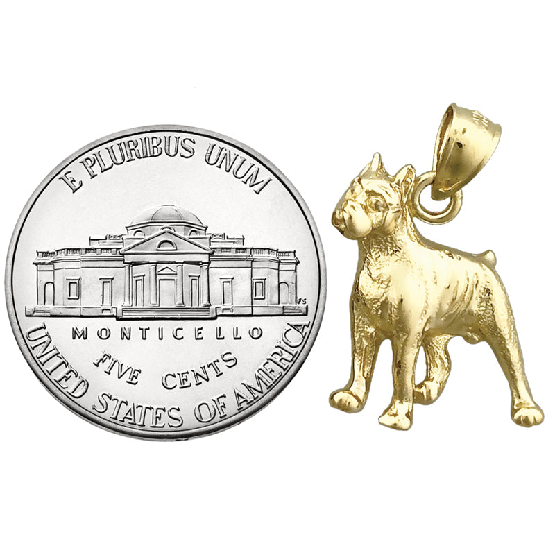 14K Gold Bull Terrier Charm