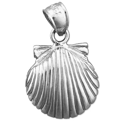 14K Gold 14MM Scallop Shell Mini Charm