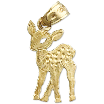 14K Gold Bambi Charm