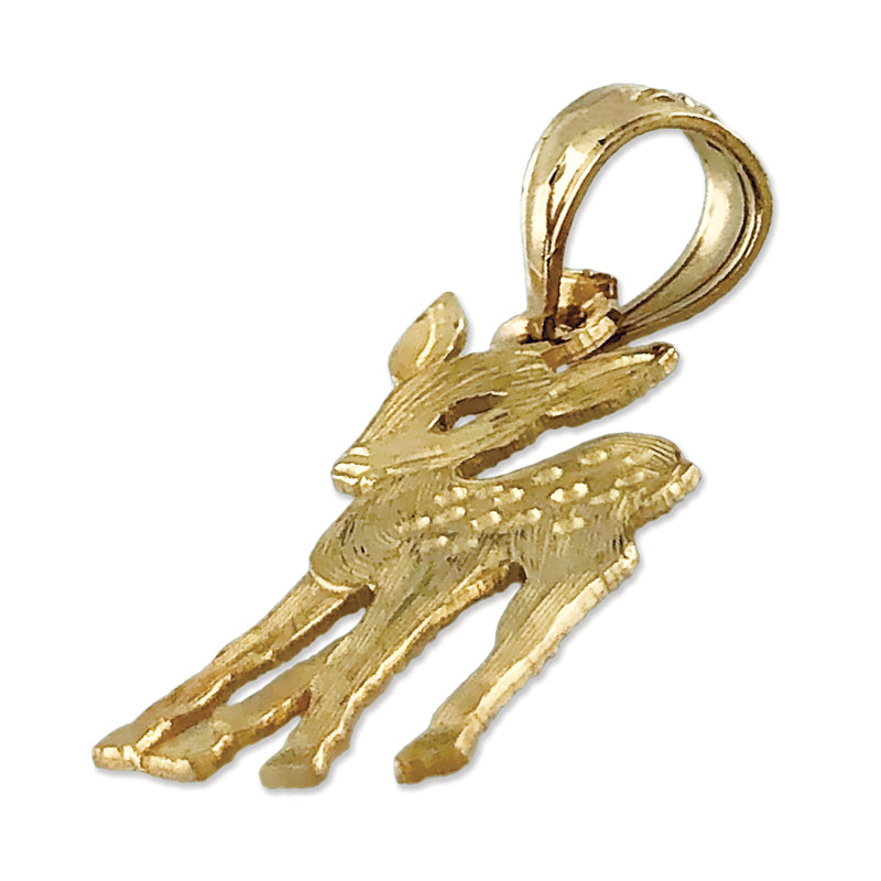 14K Gold Bambi Charm