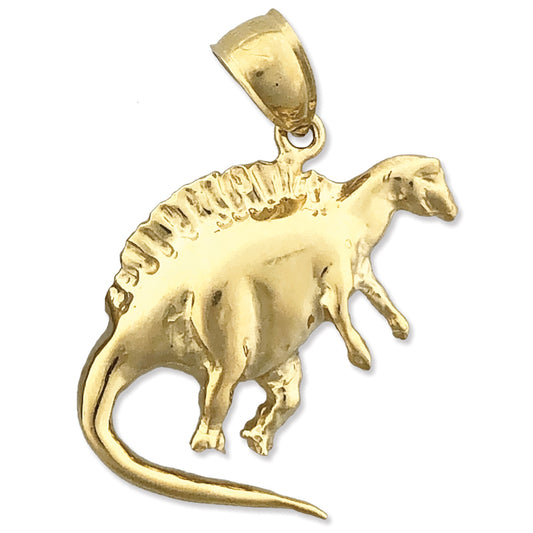 14K Gold Dinosaur Charm