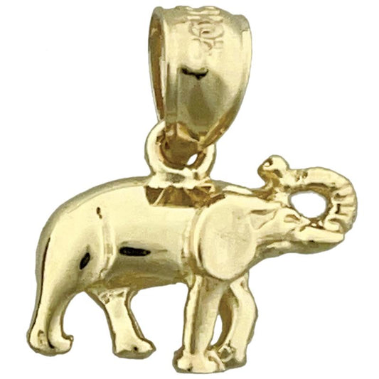 14K Gold Elephant Charm