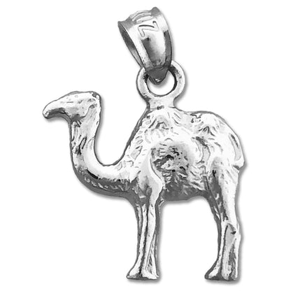 14K Gold 3D Camel Charm