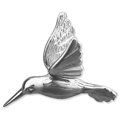 14K Gold 3D Hummingbird Charm Slide