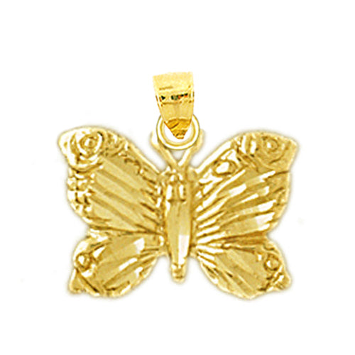 14K Gold Butterfly Charm